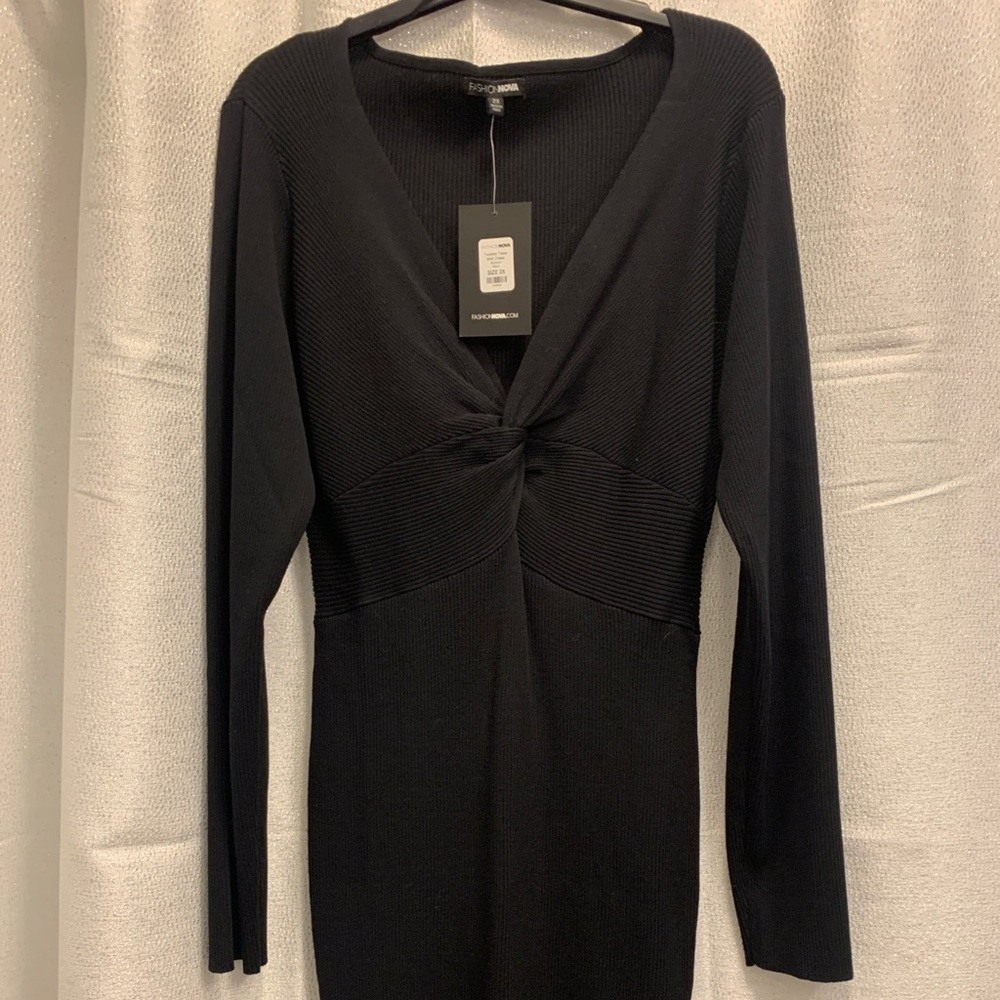 Fashion Nova fitted midi dress